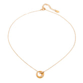 Luna Chain – Moon-inspired delicate Interlocking Pendant Necklace