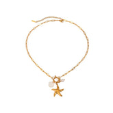 Ocean Style Starfish Pendant Necklace