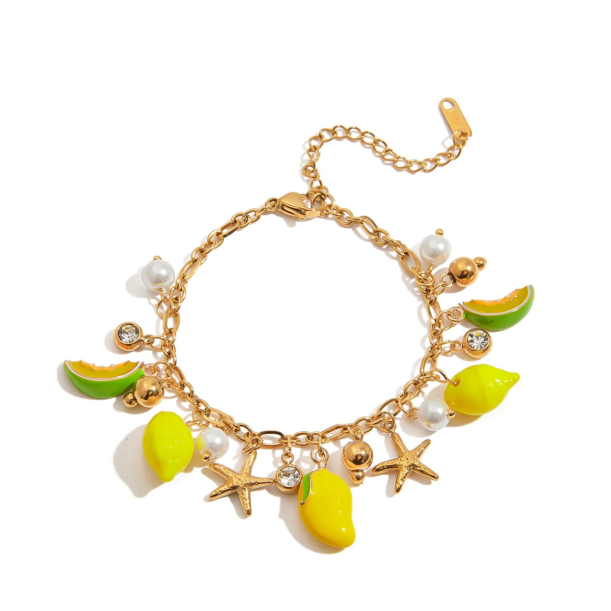 Summer Fruit Charms Bracelet