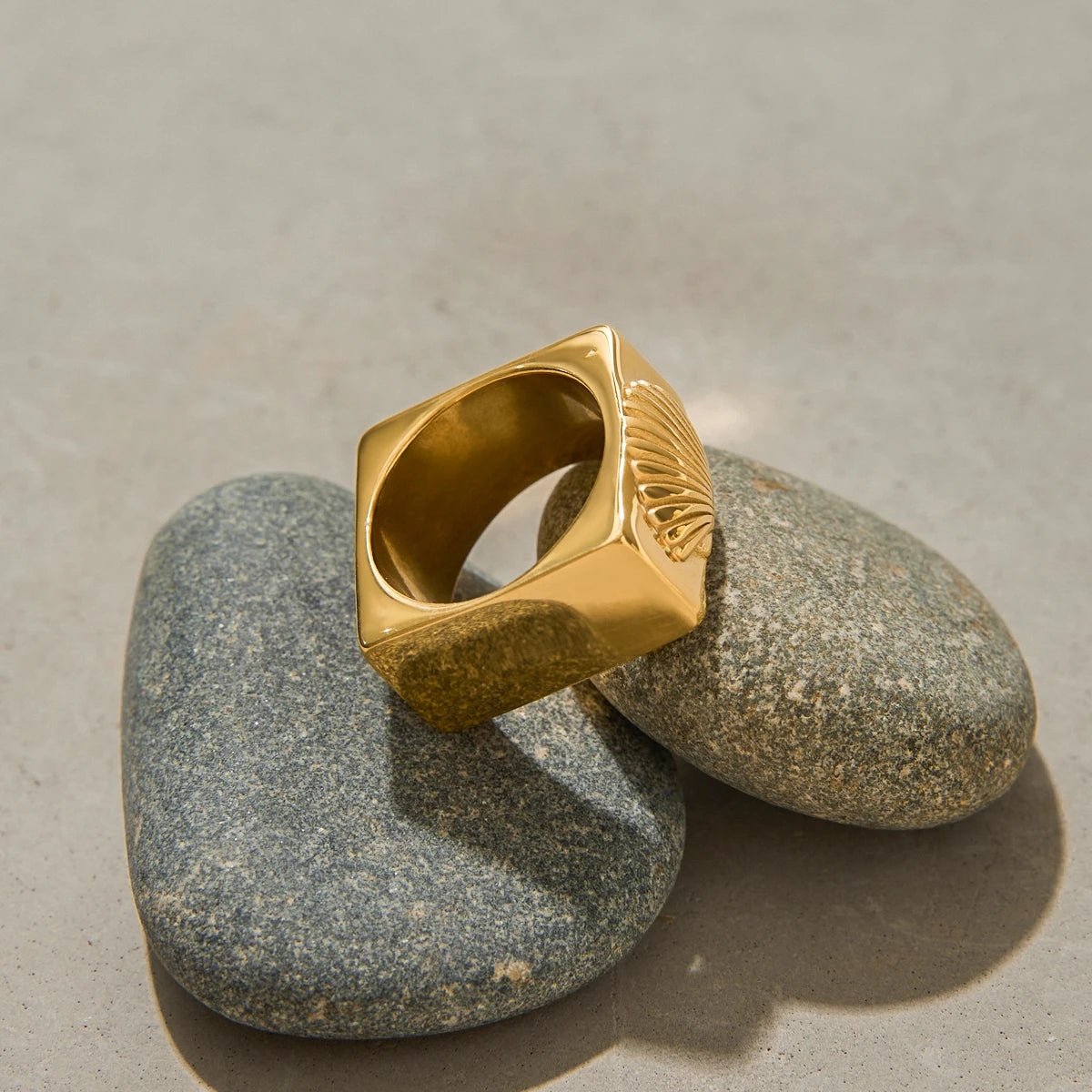 Square Shell Ring