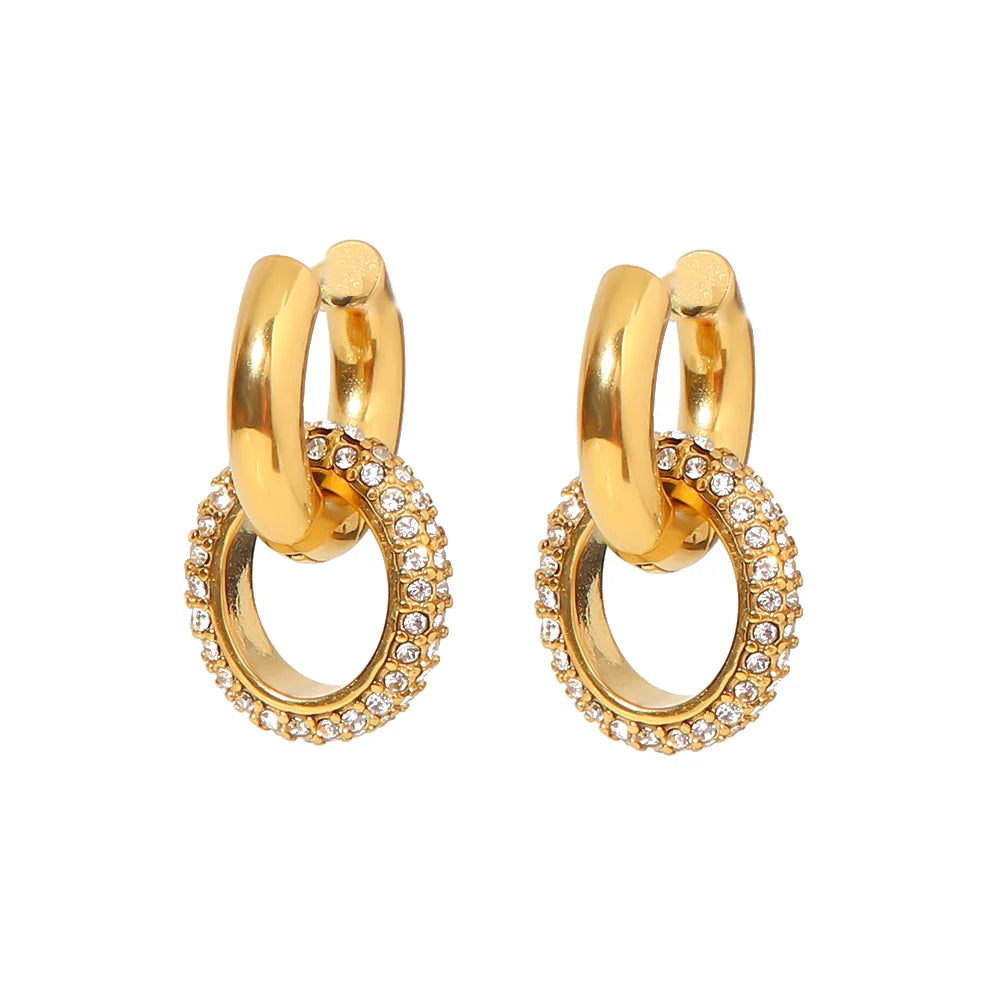 Chic Drop – Minimal Detachable Pendant  Earrings