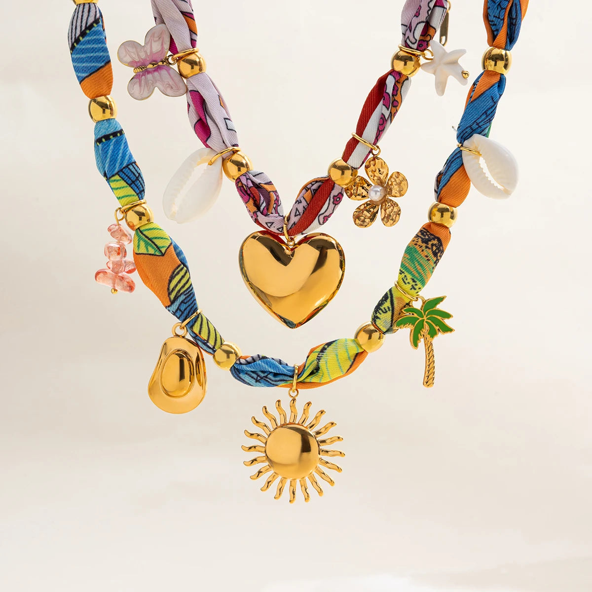 Printed Cotton Bandana Necklace