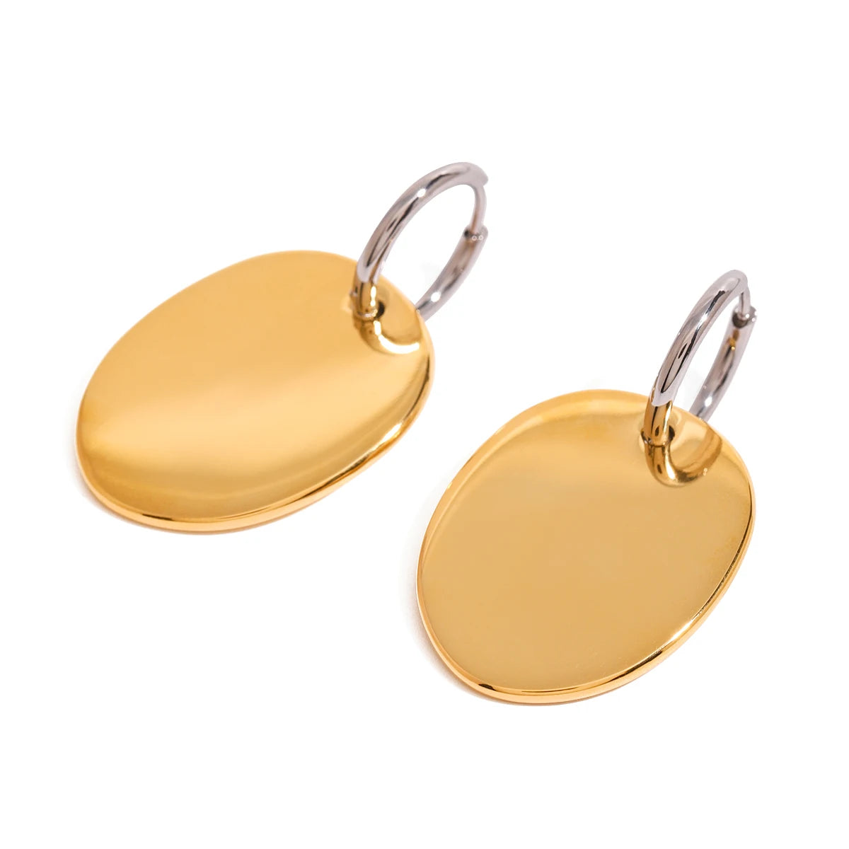 Molten Touch – Liquid metal charm Pendant Earrings
