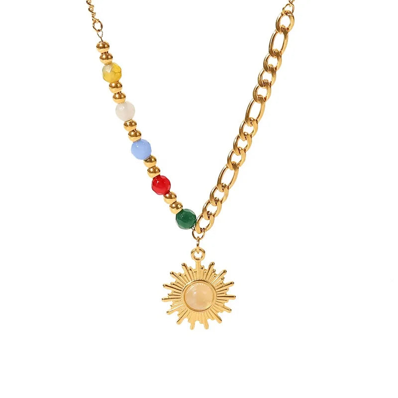 Golden Embrace – Warm, graceful  Pendant Necklace