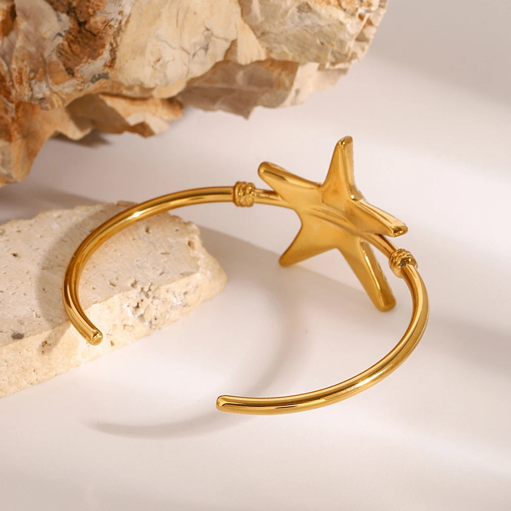 Starfish Thread Open Bracelet