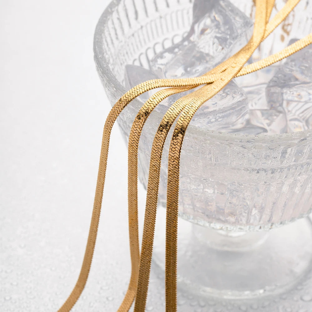 Gold Plated Stainless Steel Chain Necklace