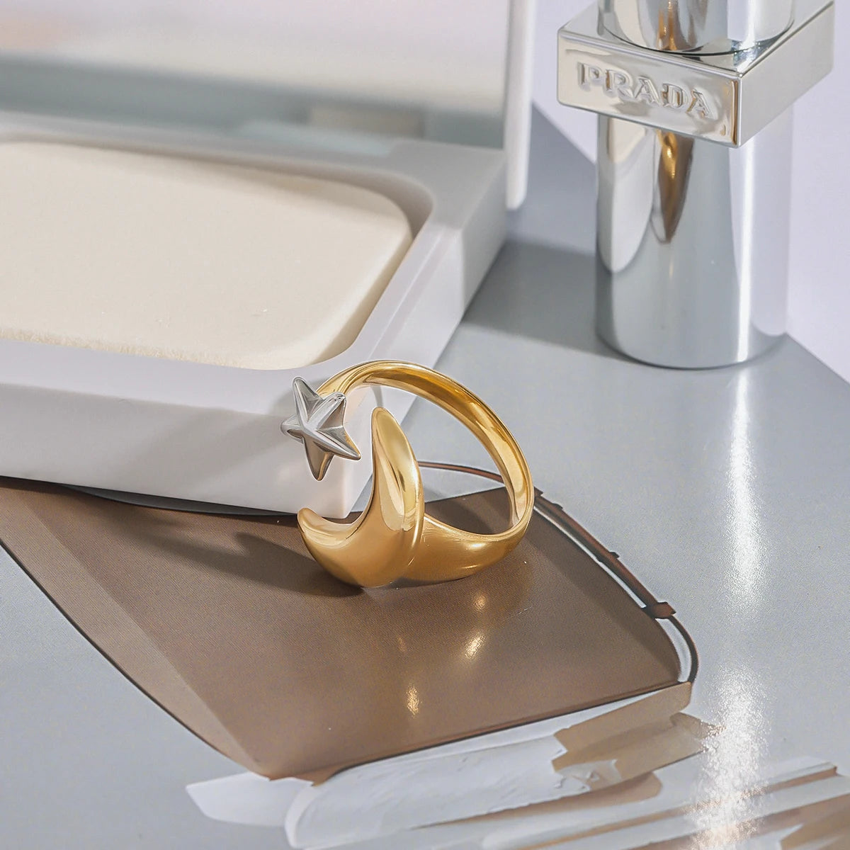 Moon Star Opening Ring