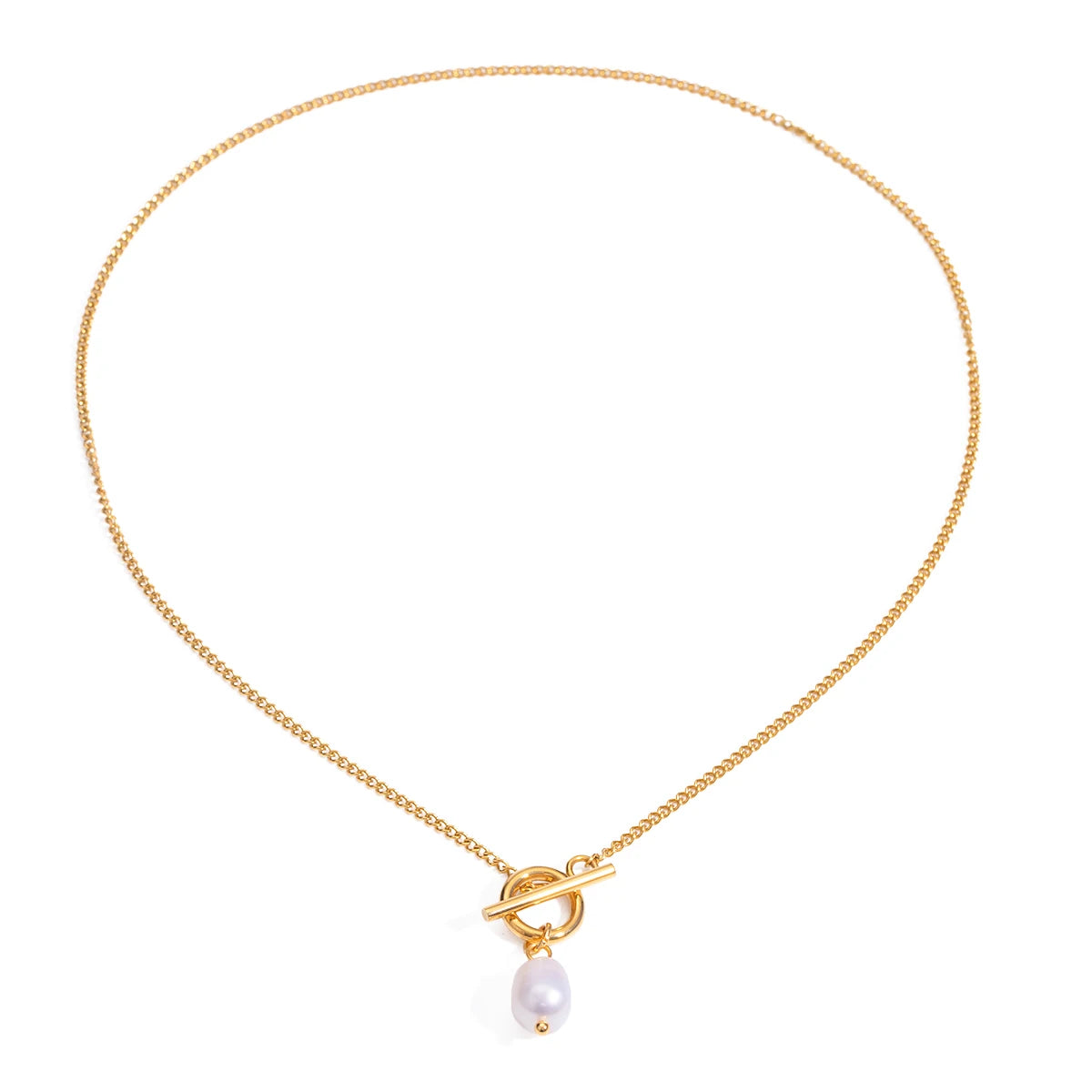 Minimalist Pearl Pendant Necklace
