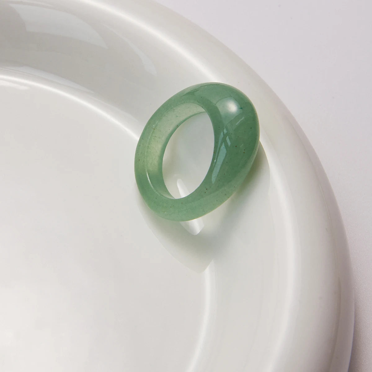 White&Green Crystal Ring