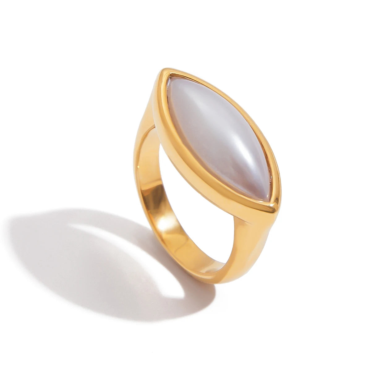 Oval Pearl  Imitation Ring