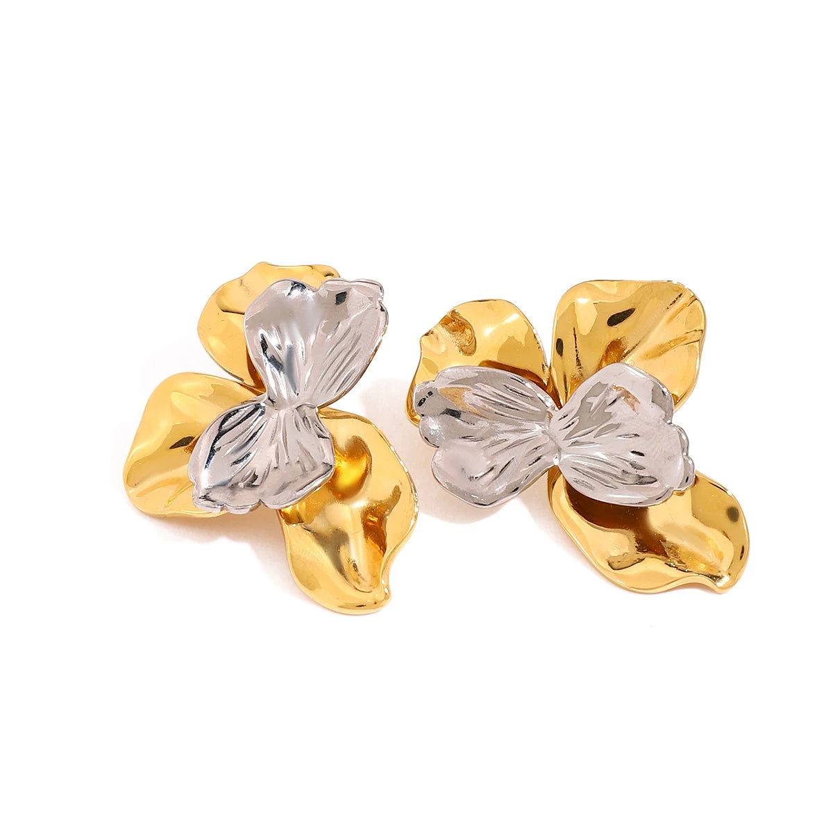 Soft shine orchid stud Earrings