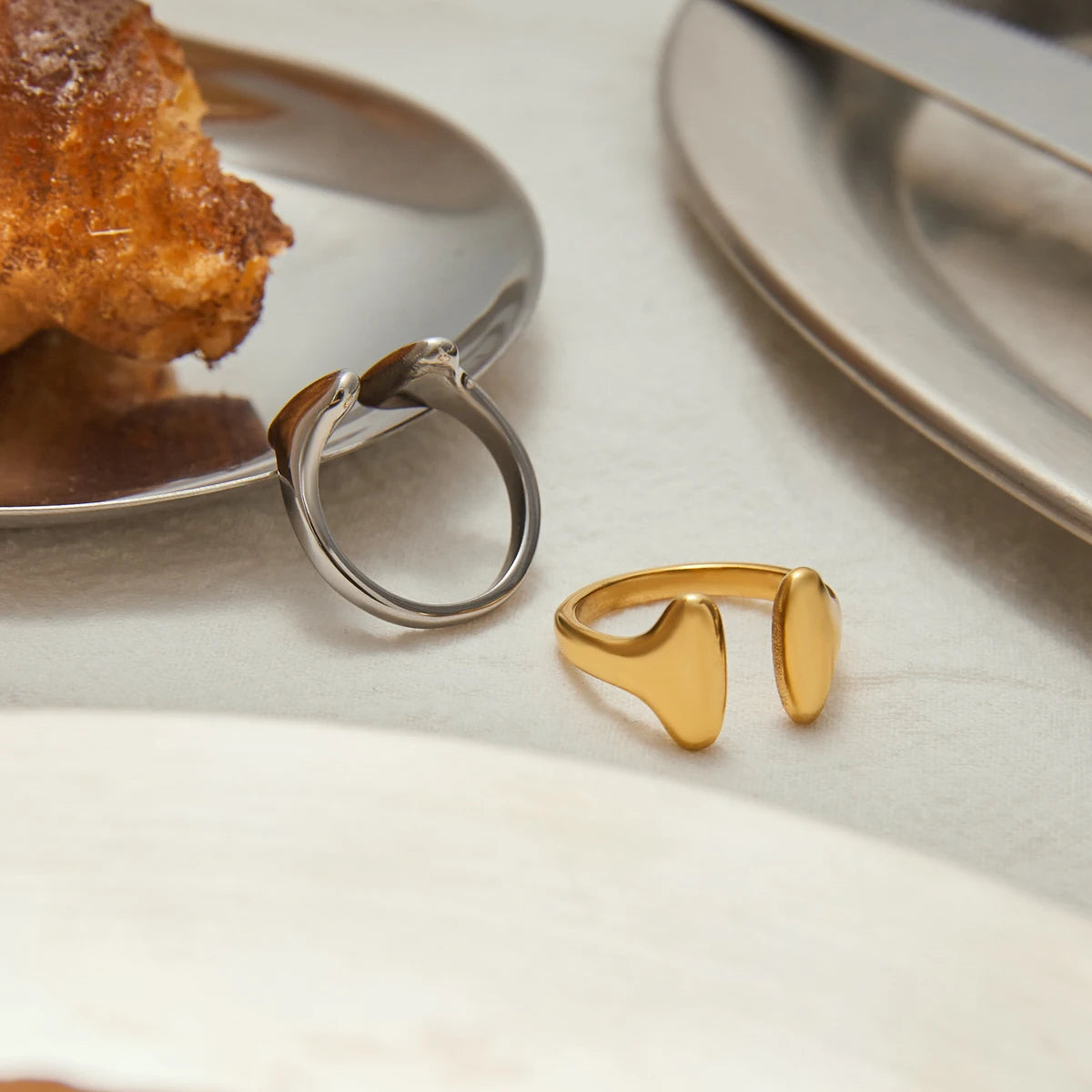 Geometric Metal Ring