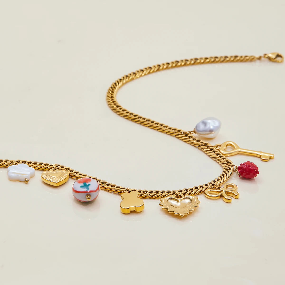 Love Key  Charm Necklace