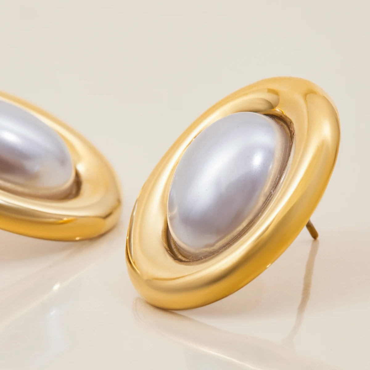 Oval Resin Earrings