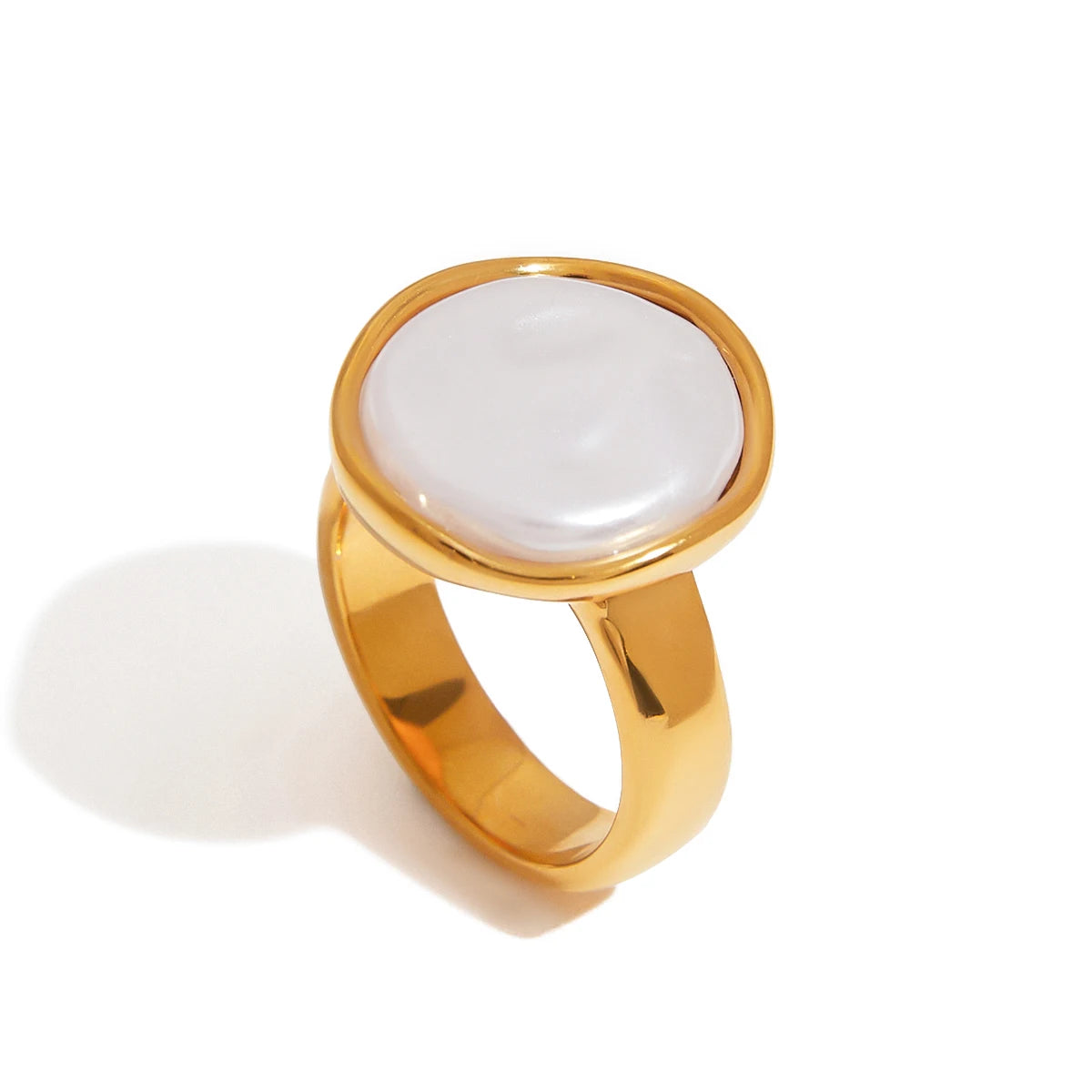 Irregular Pearl Ring