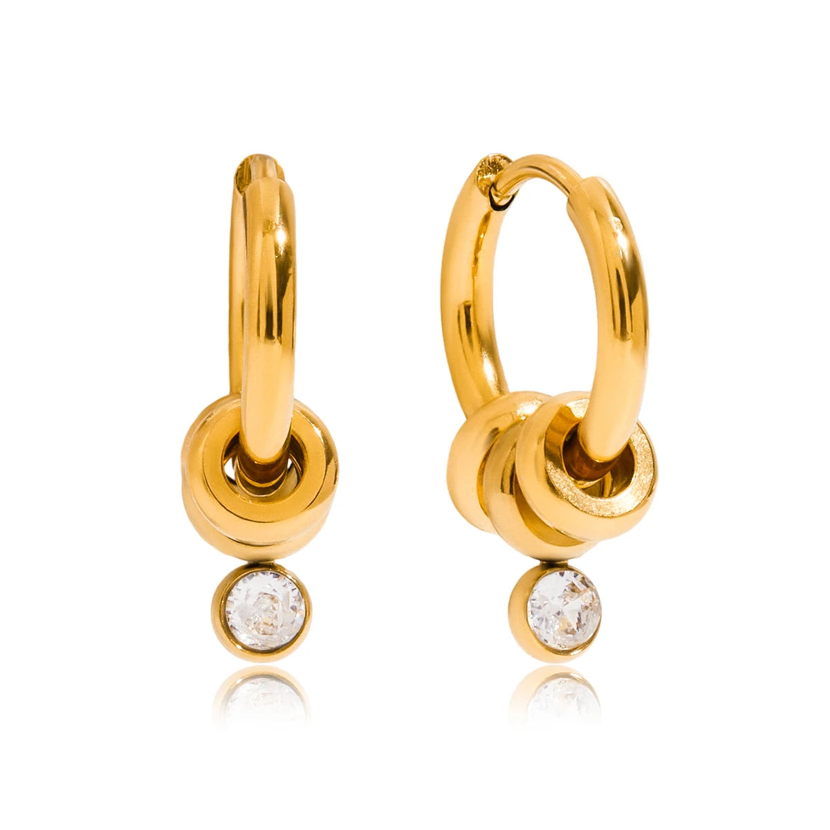 Halo Hoops – Radiant circular design Earrings
