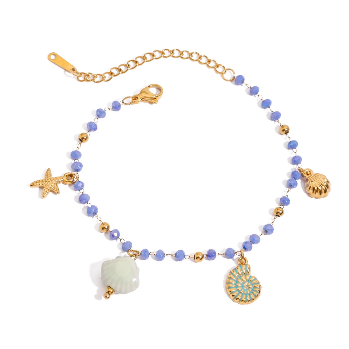 Ceramic Crystals Charms Bracelet