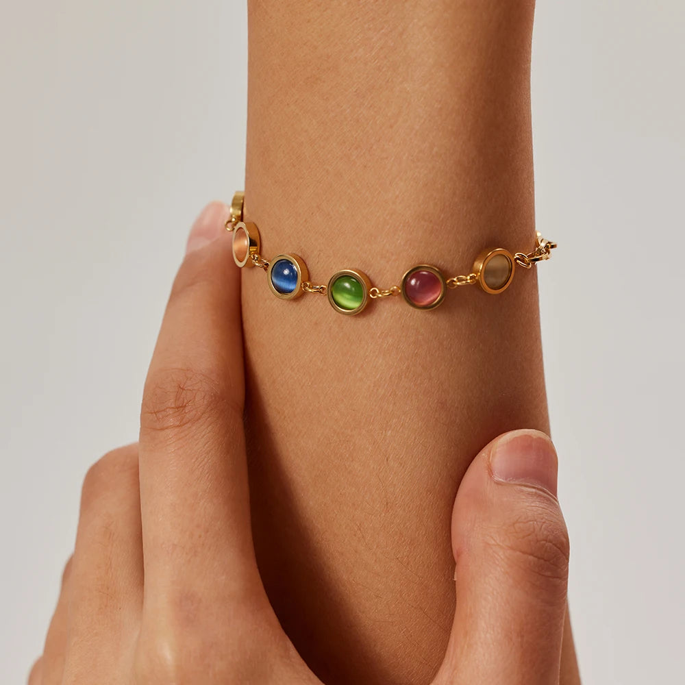Colorful Opal Bracelet