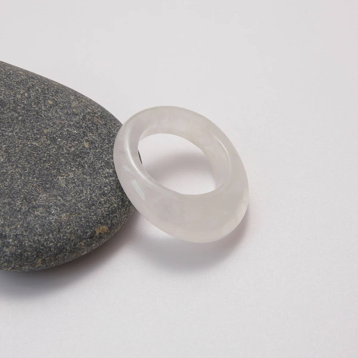 White&Green Crystal Ring
