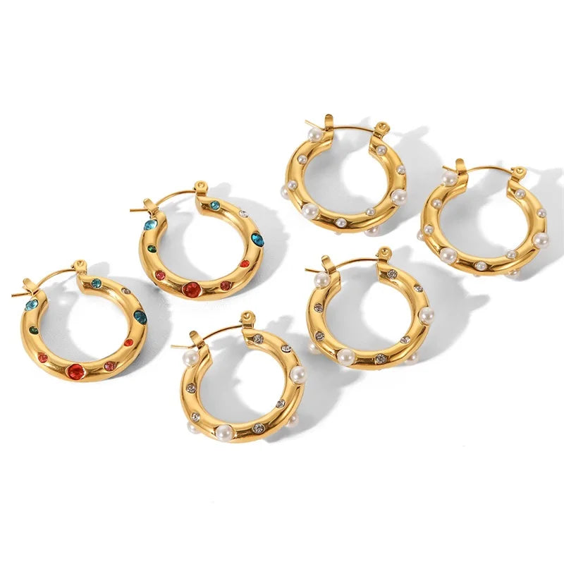 Bold statement circles Earrings