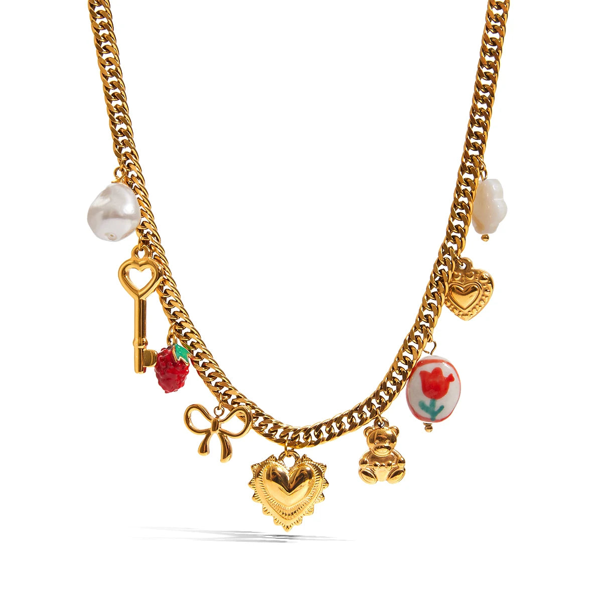 Love Key  Charm Necklace