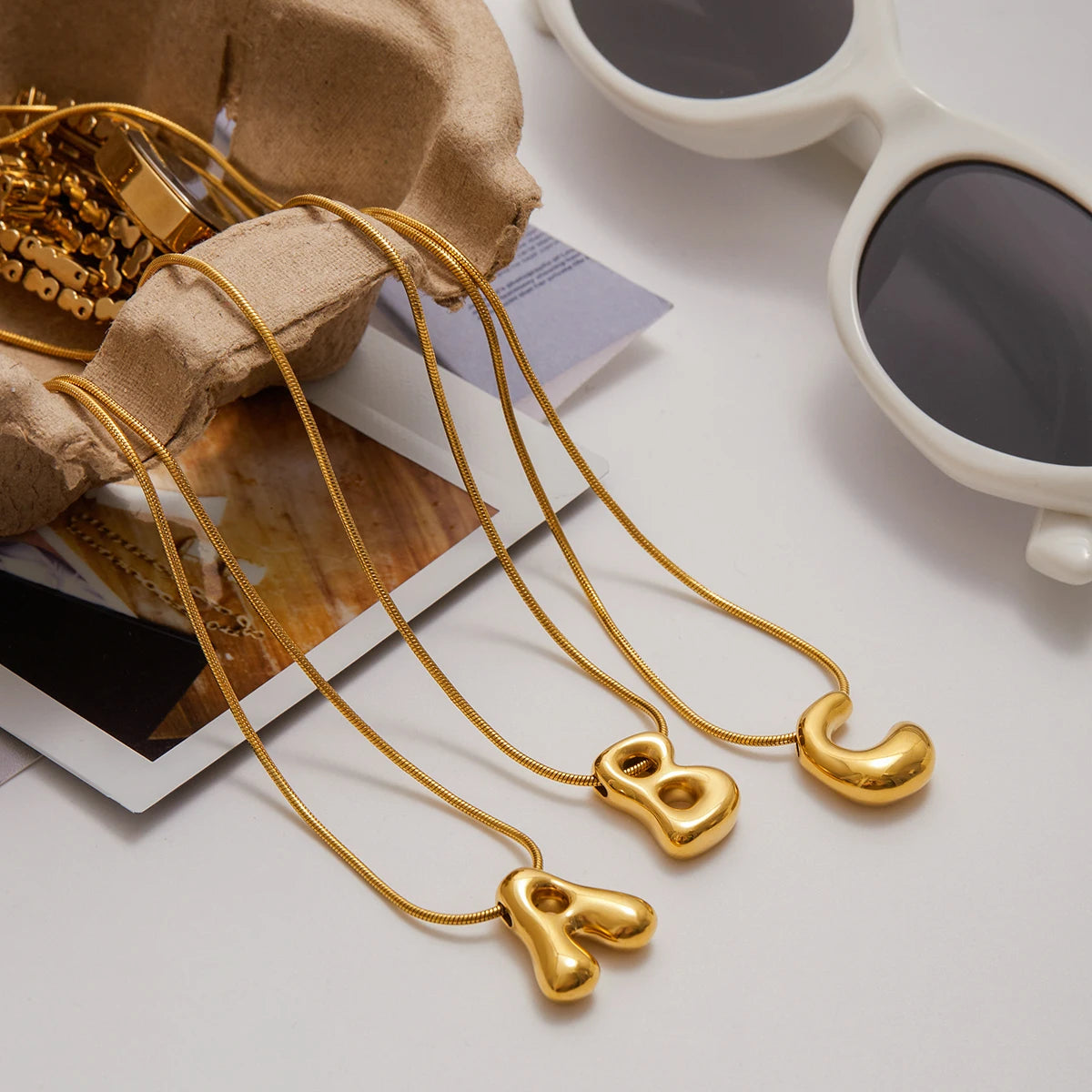 Chunky Letter Necklace