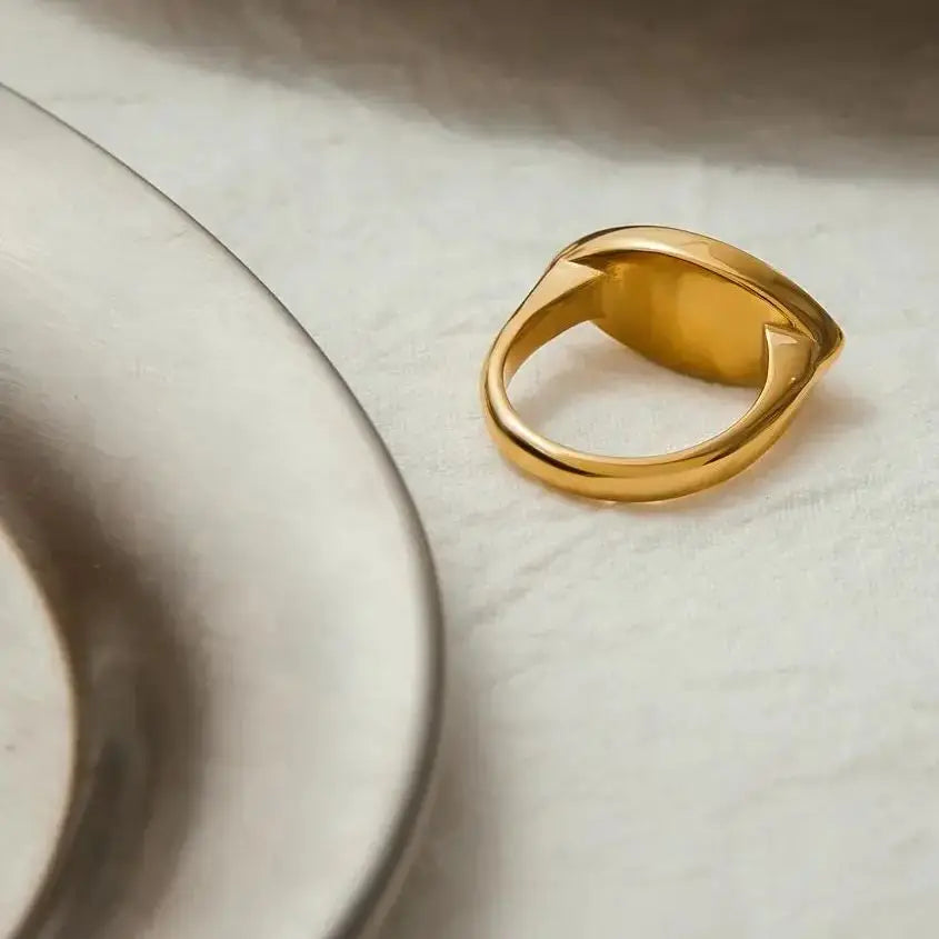 Oval Pearl  Imitation Ring