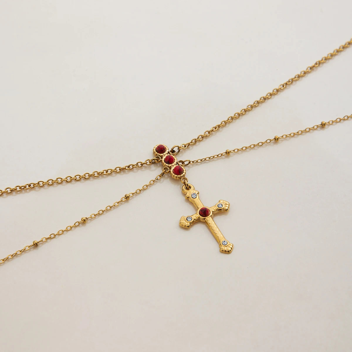 Turquoise Cross Pendant Necklace