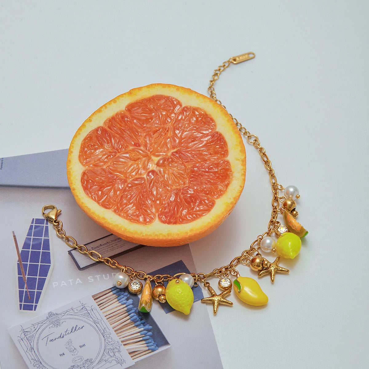 Summer Fruit Charms Bracelet