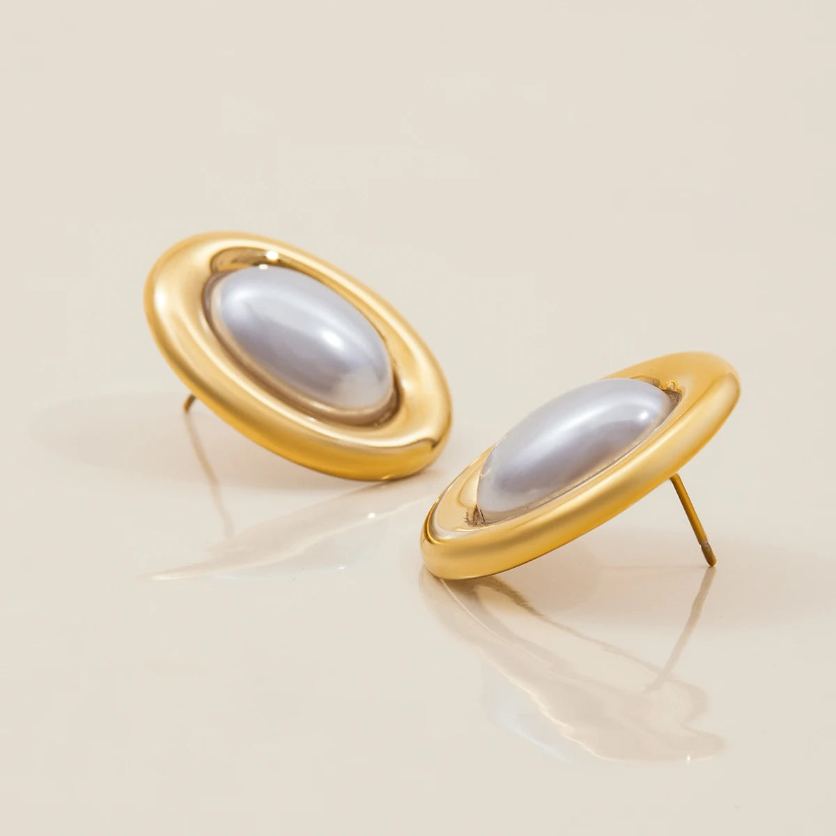 Oval Resin Earrings
