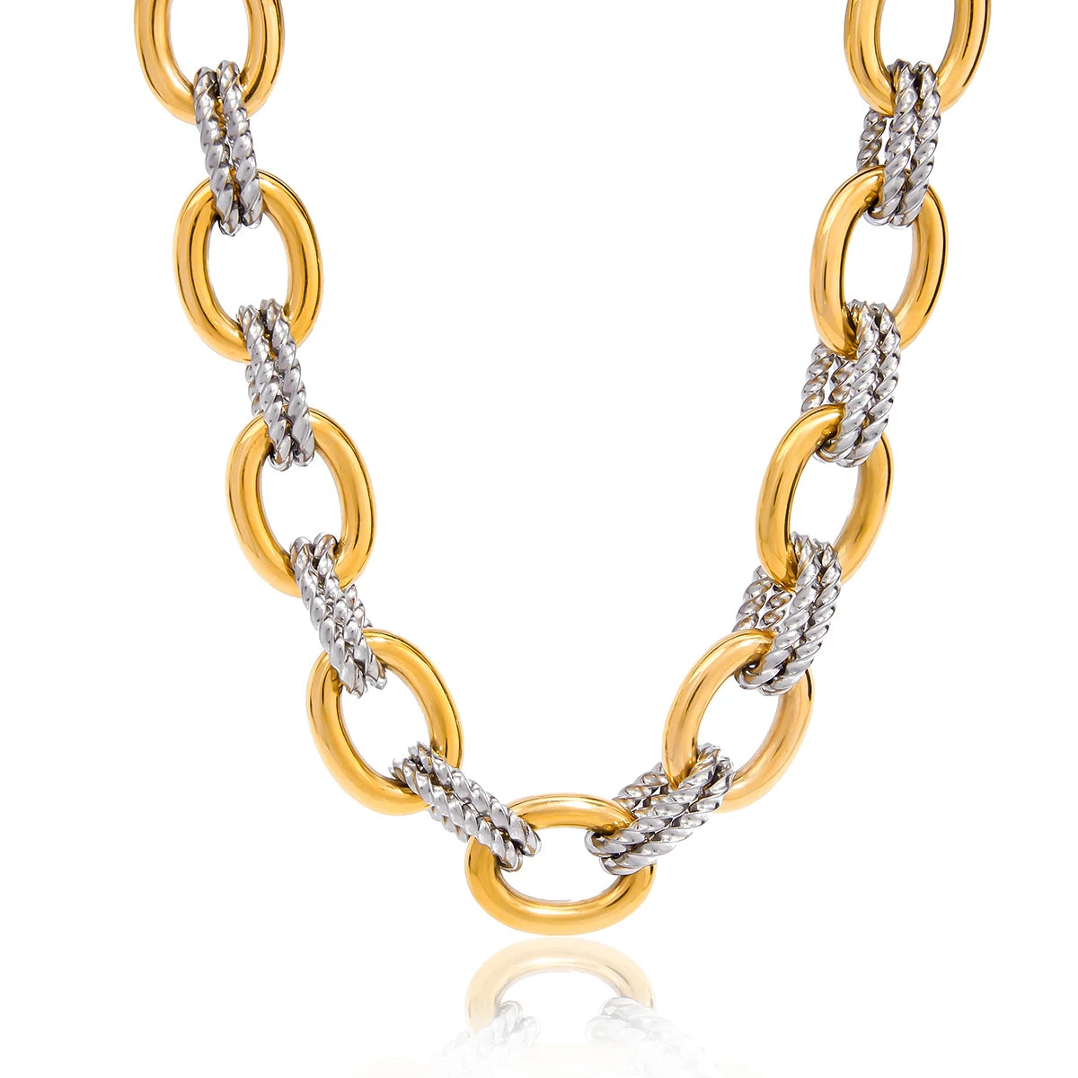 Two Color Design Necklace
