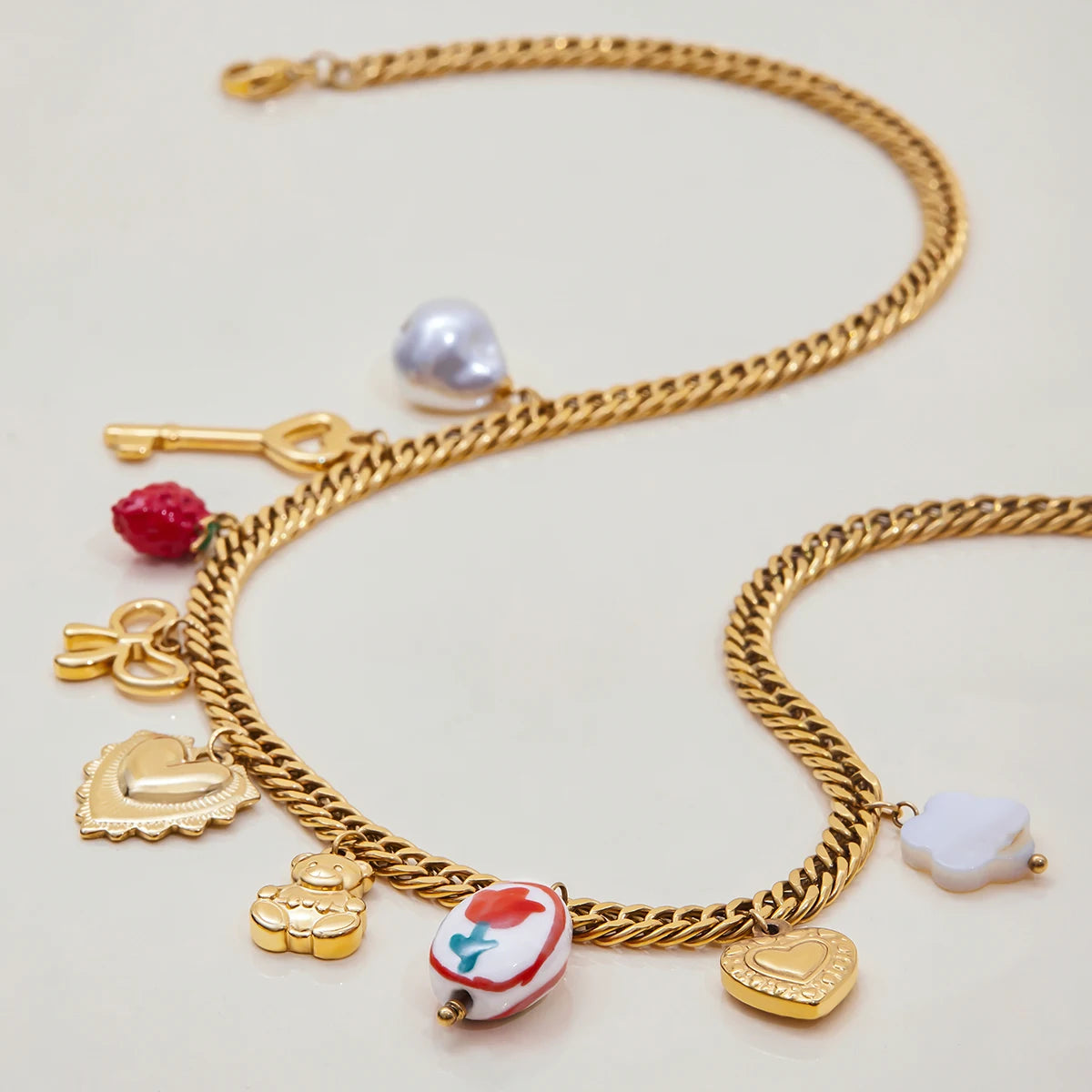 Love Key  Charm Necklace