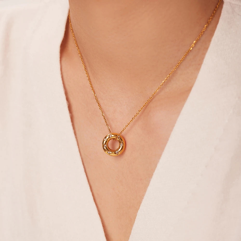 Celeste Pendant – Sky-inspired luxury charm Necklace