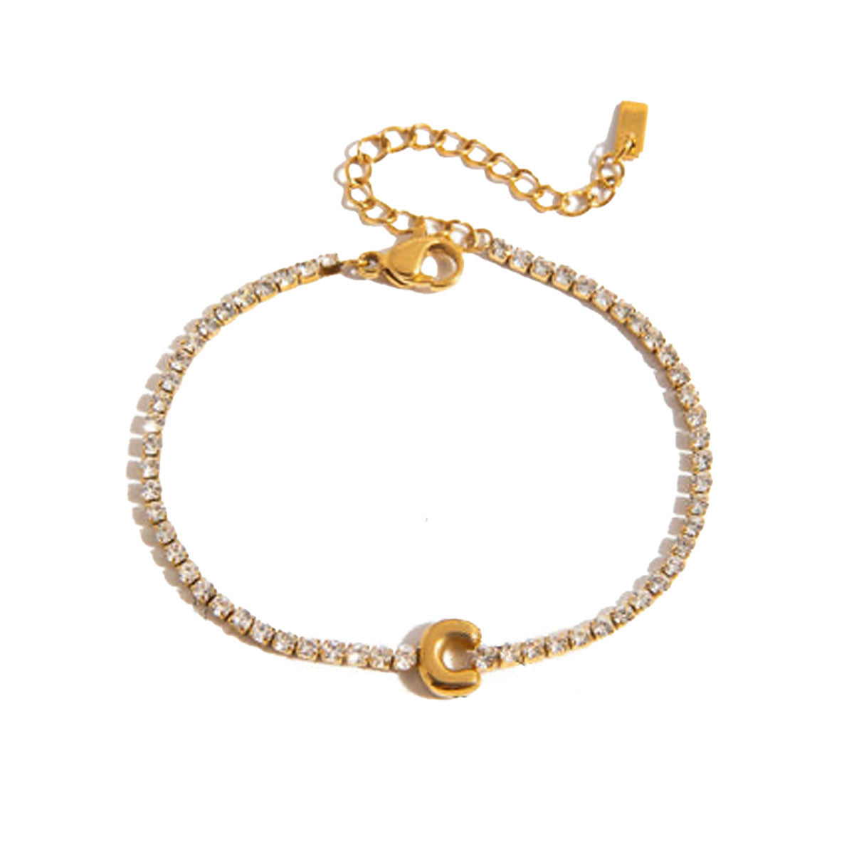 Balloon Letter Pendant Bracelets