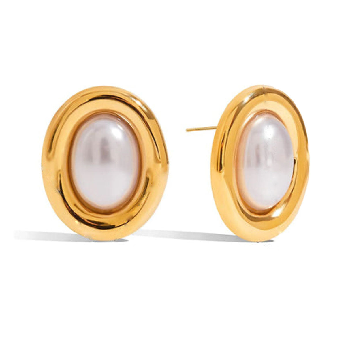 Oval Resin Earrings