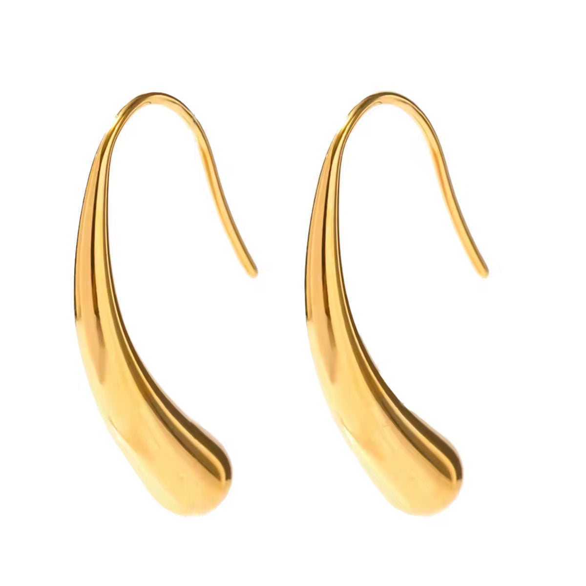 Melt Line – Sleek melting form Drop Earrings