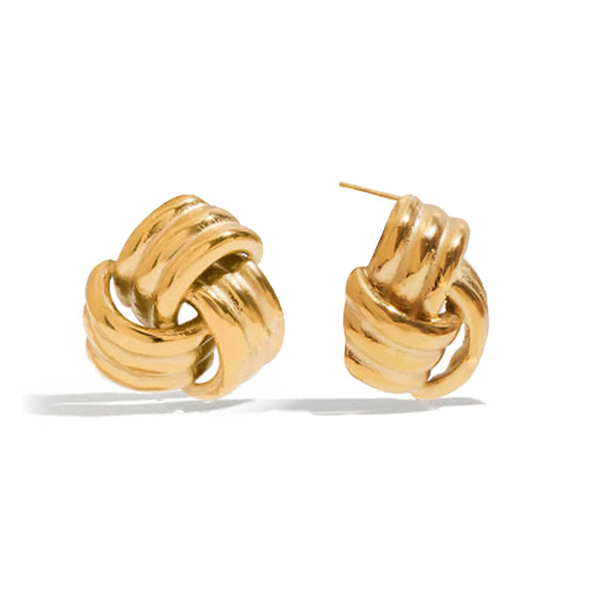 Triple Wrap Stud Earrings