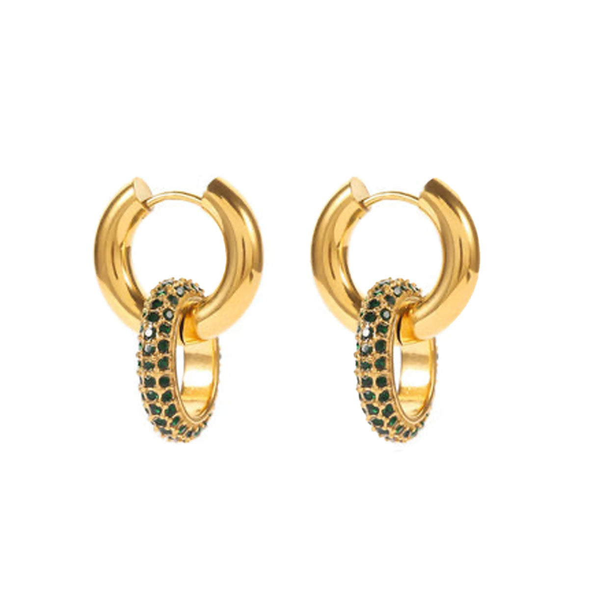 Chic Drop – Minimal Detachable Pendant  Earrings