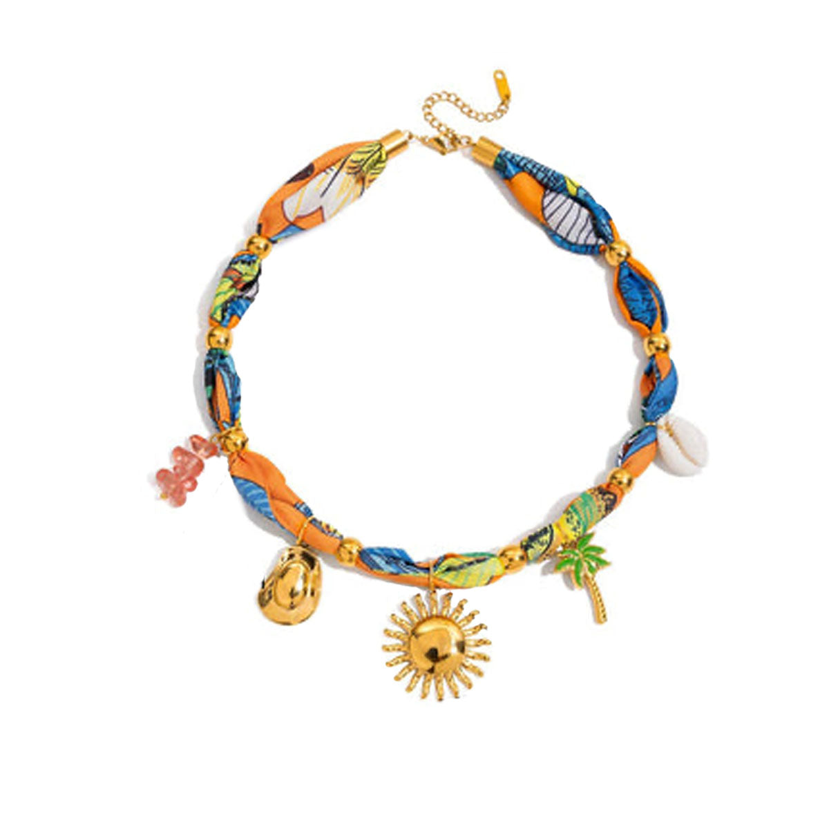 Printed Cotton Bandana Necklace