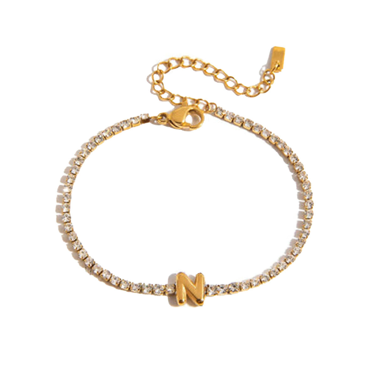 Balloon Letter Pendant Bracelets