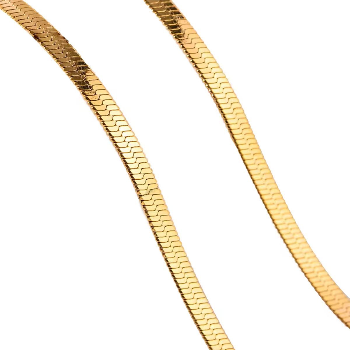 Gold Plated Stainless Steel Chain Necklace