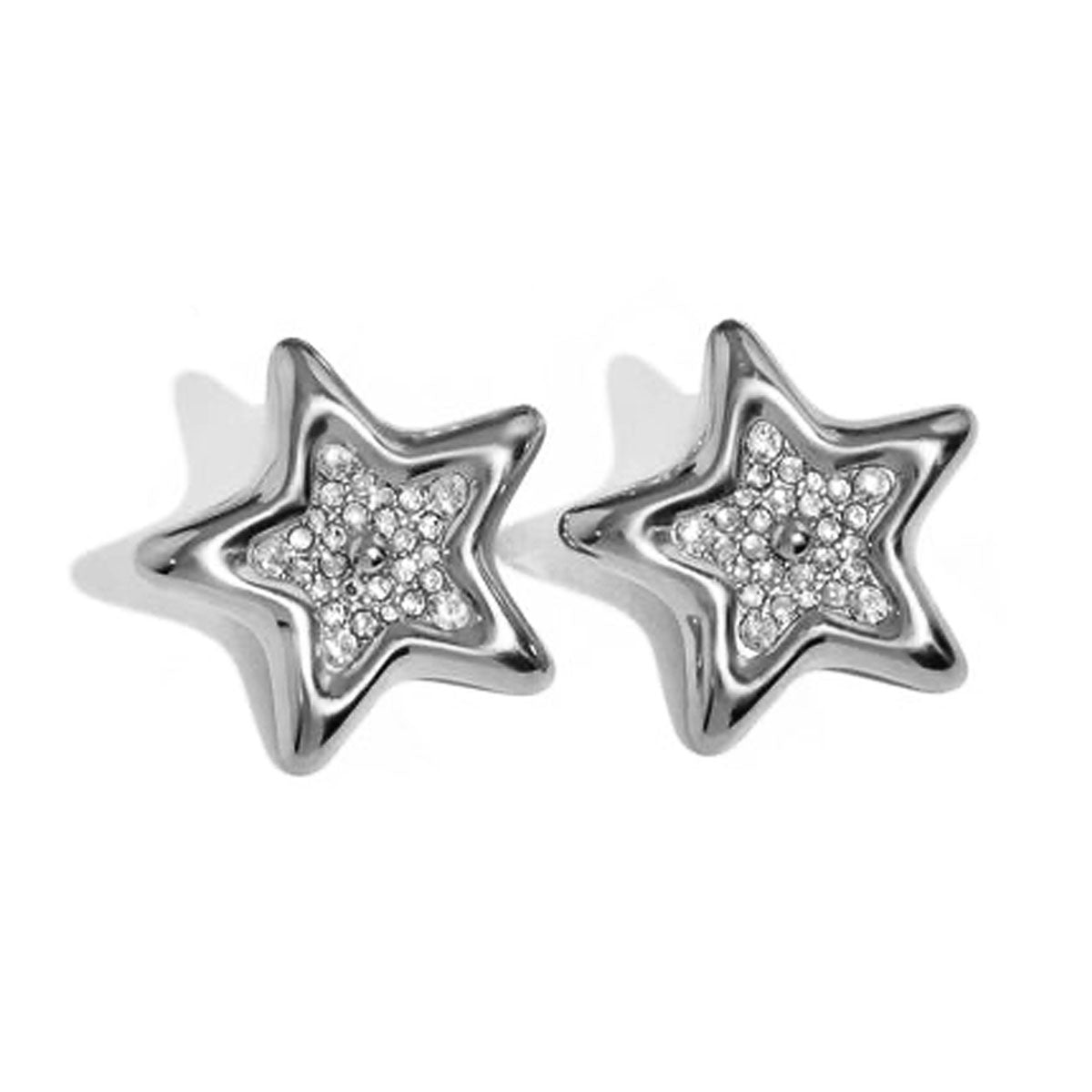 Geometric Star Stud Earrings