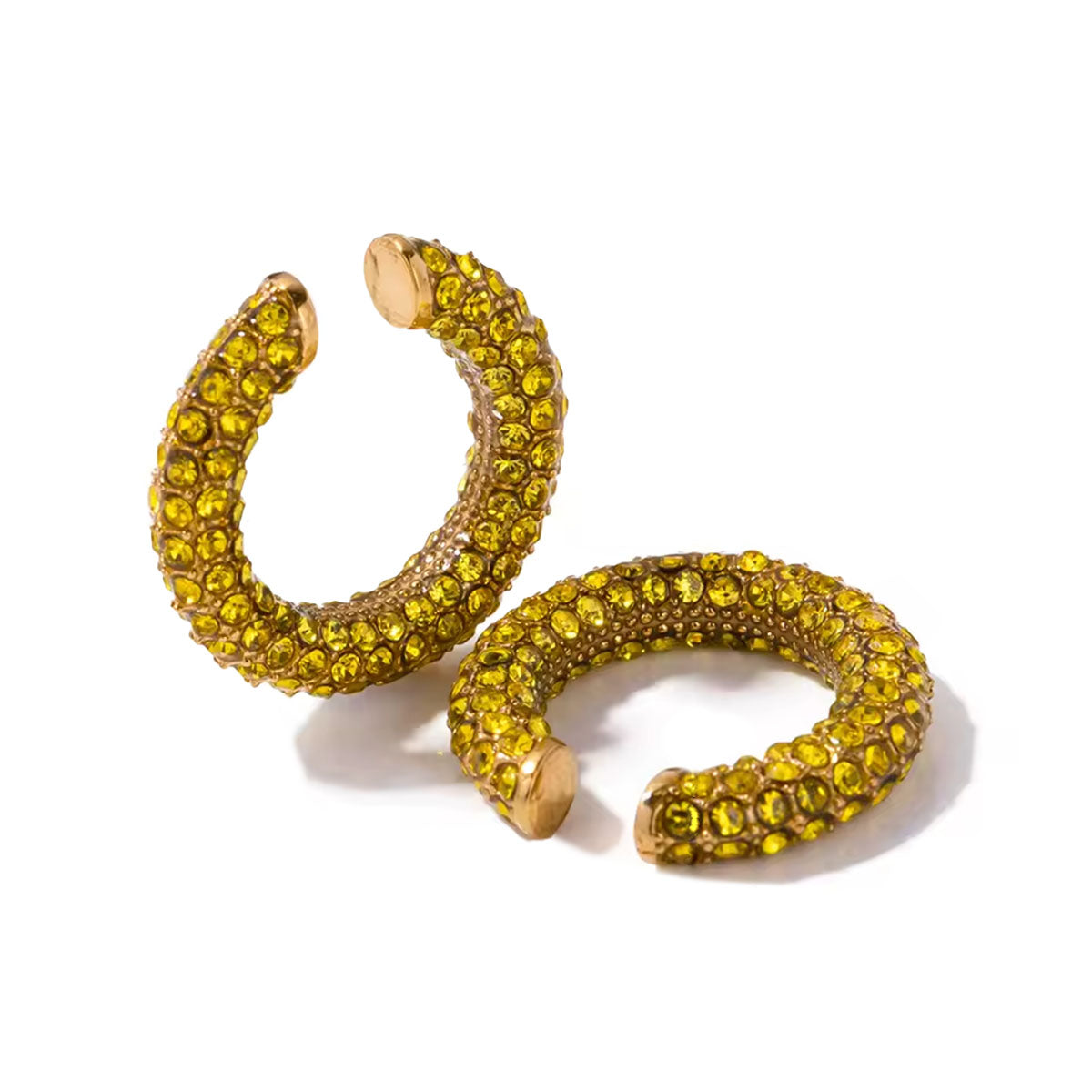Color Rhinestones C-Ring Ear Cuffs